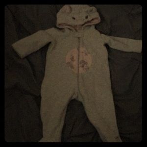 Kitty cat Onesee zip up suit for baby